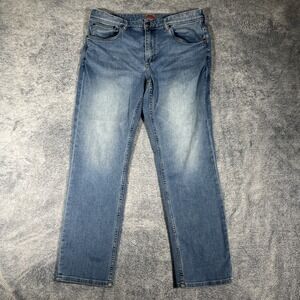 Tommy Bahama Jeans Mens 32x30 Blue Relaxed Medium Wash Fade Stretch Cotton Blend